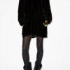 Beniga Gathered Velvet Dress Beniga Gathered Velvet Dress