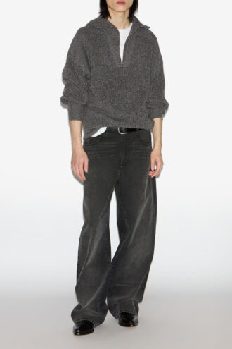 Benny Wool Zip-Up Collar Sweater Benny Wool Zip-Up Collar Sweater