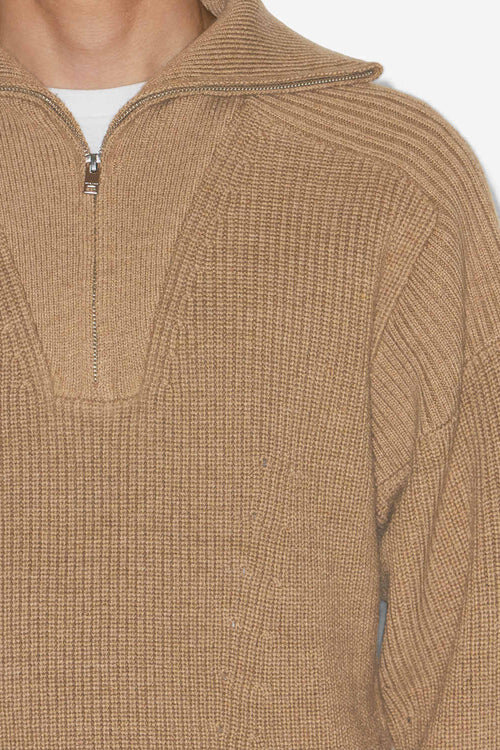 Benny Wool Zip-Up Collar Sweater Benny Wool Zip-Up Collar Sweater