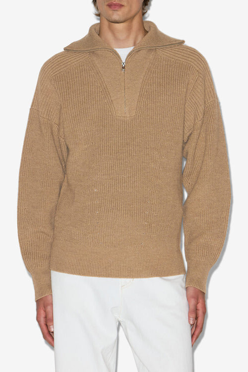 Benny Wool Zip-Up Collar Sweater Benny Wool Zip-Up Collar Sweater