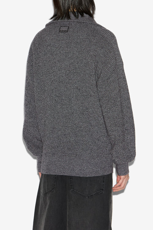 Benny Wool Zip-Up Collar Sweater Benny Wool Zip-Up Collar Sweater