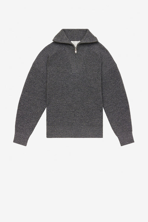 Benny Wool Zip-Up Collar Sweater Benny Wool Zip-Up Collar Sweater