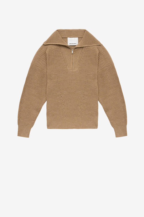 Benny Wool Zip-Up Collar Sweater Benny Wool Zip-Up Collar Sweater