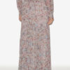 Besma Long Printed Crepe Skirt