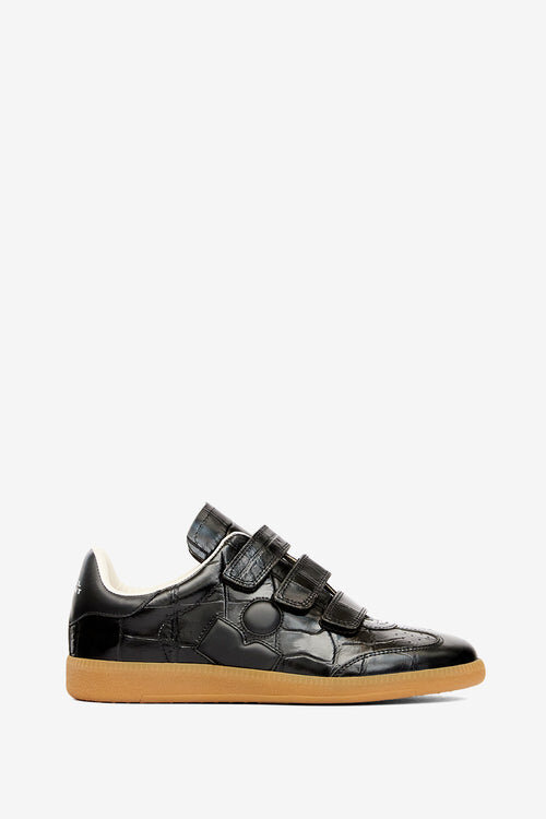 Beth Embossed Low-Top Leather Sneakers Beth Embossed Low-Top Leather Sneakers