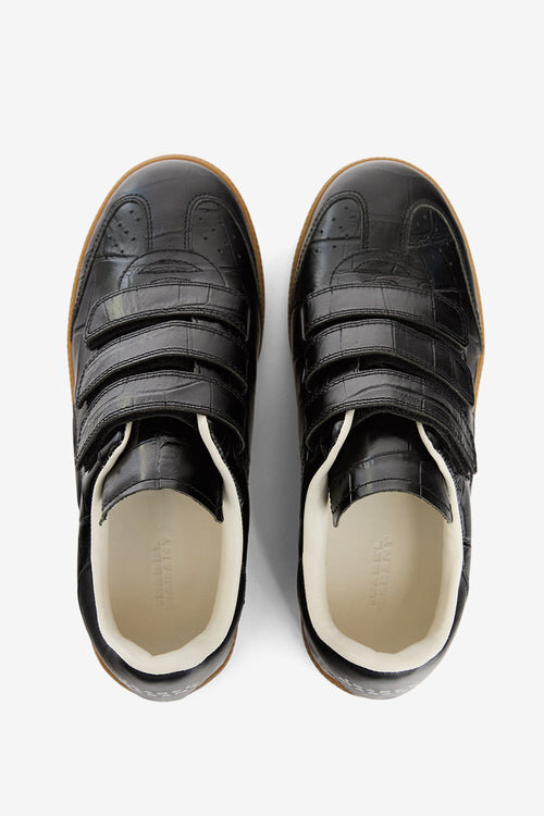 Beth Embossed Low-Top Leather Sneakers Beth Embossed Low-Top Leather Sneakers