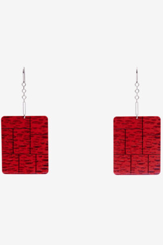 Blacke Pendant Plate Earrings