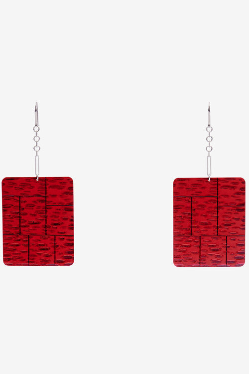 Blacke Pendant Plate Earrings Blacke Pendant Plate Earrings