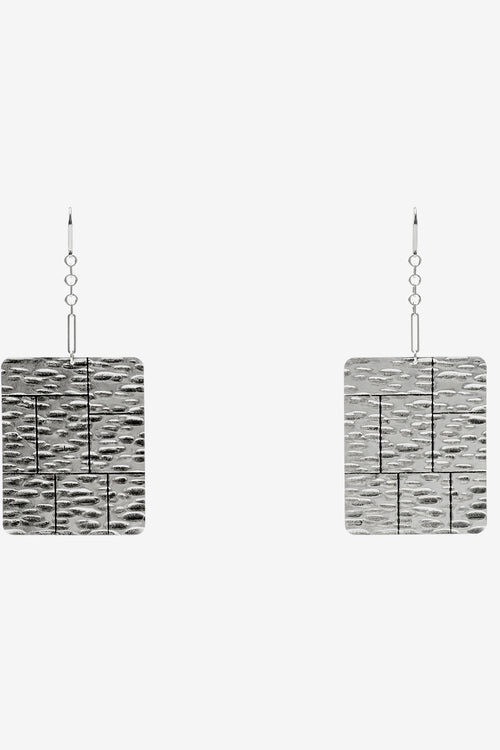 Blacke Pendant Plate Earrings Blacke Pendant Plate Earrings