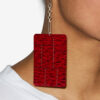 Blacke Pendant Plate Earrings Blacke Pendant Plate Earrings