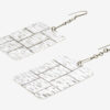 Blacke Pendant Plate Earrings Blacke Pendant Plate Earrings