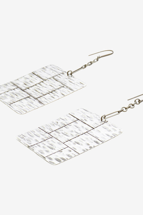 Blacke Pendant Plate Earrings Blacke Pendant Plate Earrings
