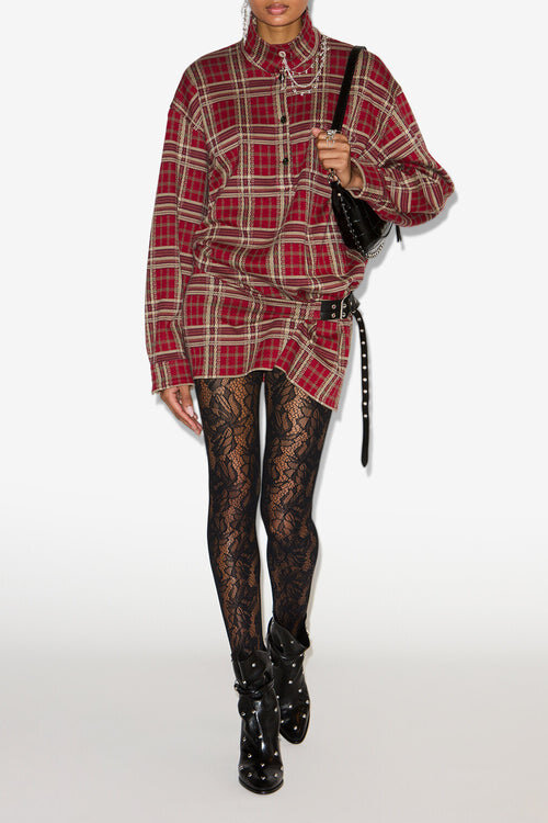 Blandia Plaid Shirt Dress Blandia Plaid Shirt Dress
