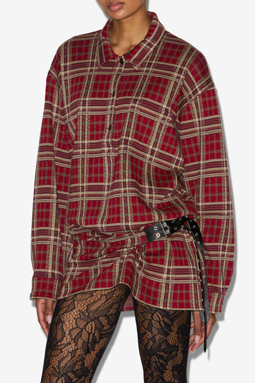 Blandia Plaid Shirt Dress Blandia Plaid Shirt Dress