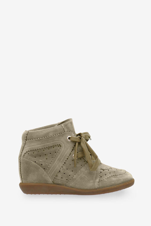 Bobby Suede Calfskin Leather Wedge Sneakers Bobby Suede Calfskin Leather Wedge Sneakers