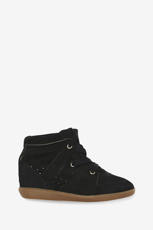 Bobby Suede Calfskin Leather Wedge Sneakers Bobby Suede Calfskin Leather Wedge Sneakers