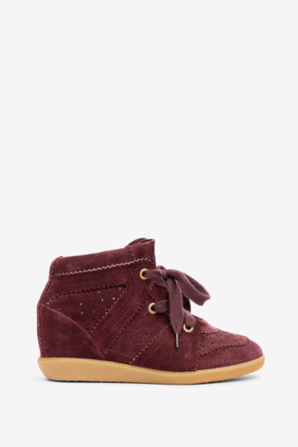 Bobby Suede Calfskin Leather Wedge Sneakers Bobby Suede Calfskin Leather Wedge Sneakers