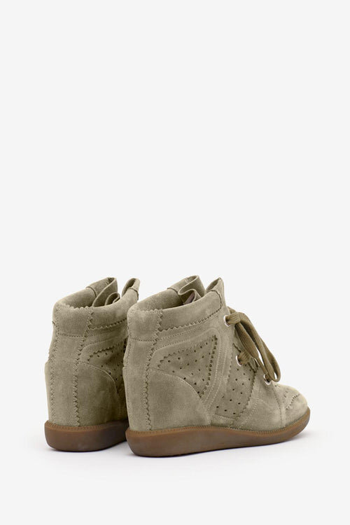 Bobby Suede Calfskin Leather Wedge Sneakers Bobby Suede Calfskin Leather Wedge Sneakers