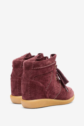Bobby Suede Calfskin Leather Wedge Sneakers Bobby Suede Calfskin Leather Wedge Sneakers