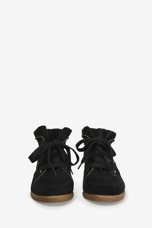 Bobby Suede Calfskin Leather Wedge Sneakers Bobby Suede Calfskin Leather Wedge Sneakers