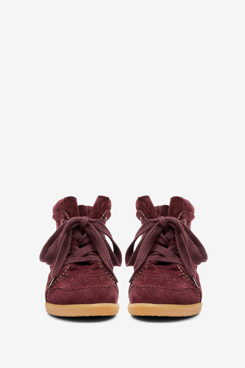 Bobby Suede Calfskin Leather Wedge Sneakers Bobby Suede Calfskin Leather Wedge Sneakers