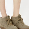 Bobby Suede Calfskin Leather Wedge Sneakers Bobby Suede Calfskin Leather Wedge Sneakers