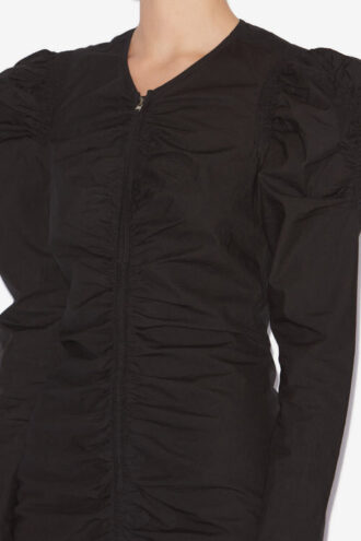 Briali Short Zippered Crisp Cotton Dress
