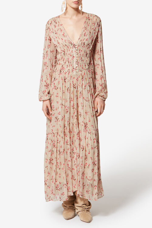 Briane Long Crinkled Muslin Dress Briane Long Crinkled Muslin Dress