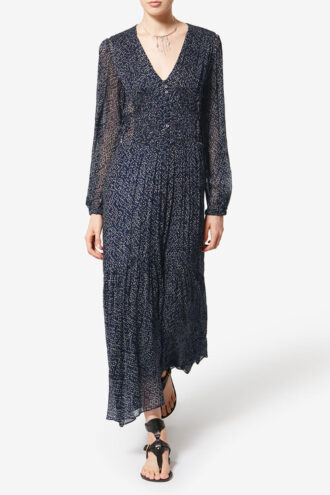 Briane Long Printed Muslin Dress Briane Long Printed Muslin Dress