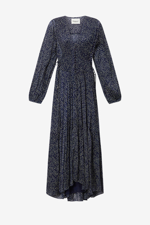 Briane Long Printed Muslin Dress Briane Long Printed Muslin Dress