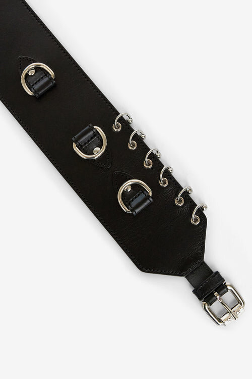 Brighton Wide Leather Belt with Rings Brighton Wide Leather Belt with Rings
