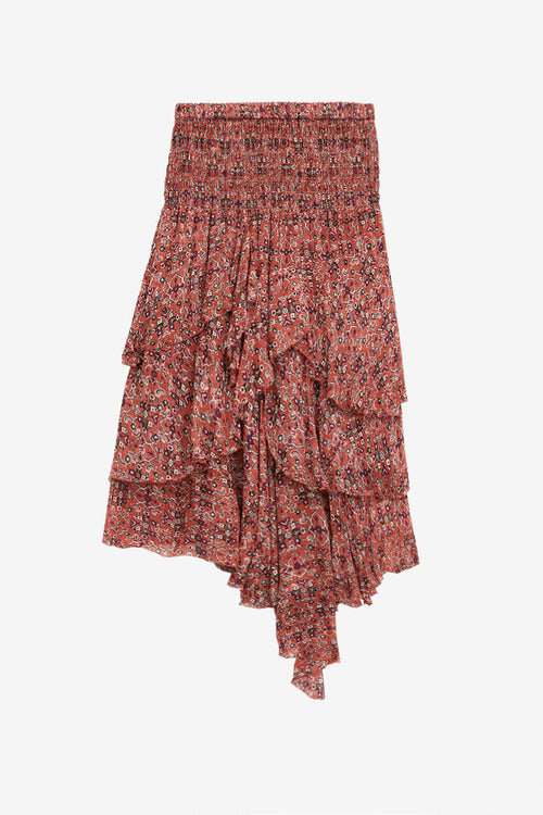 Brigitte Frilly Printed Midi Skirt Brigitte Frilly Printed Midi Skirt