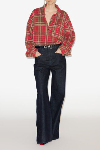 Bruna Plaid Blouse