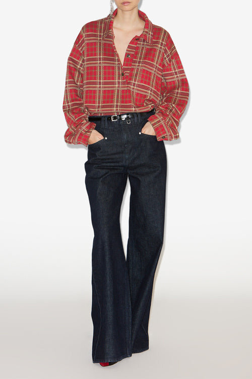 Bruna Plaid Blouse Bruna Plaid Blouse