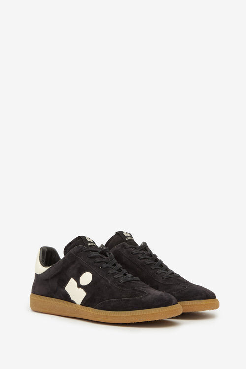 Bryce Low-Top Suede Calfskin Leather Sneakers Bryce Low-Top Suede Calfskin Leather Sneakers