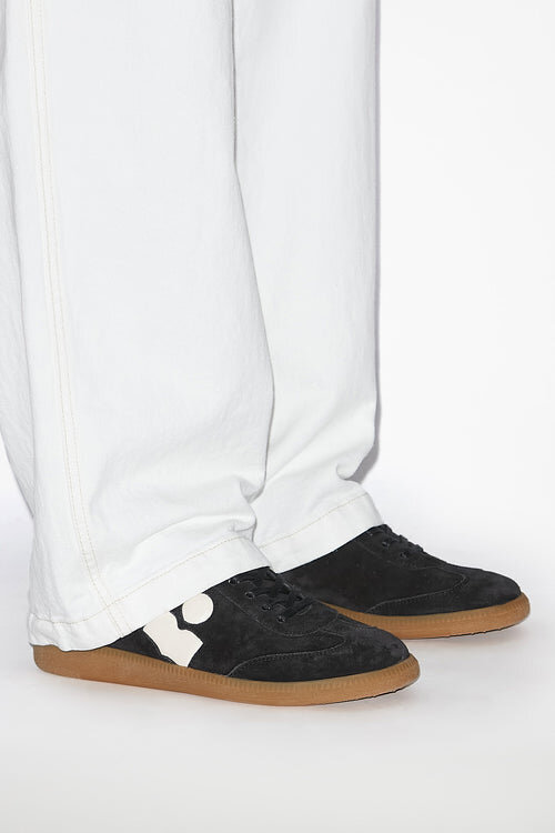 Bryce Low-Top Suede Calfskin Leather Sneakers Bryce Low-Top Suede Calfskin Leather Sneakers
