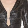 Buffy Draped Metallic Top Buffy Draped Metallic Top