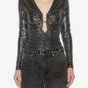 Buffy Draped Metallic Top Buffy Draped Metallic Top