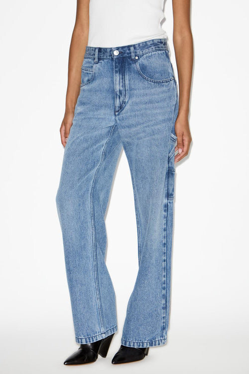 Bymara Flowing Loose-Fitting Denim Jeans Bymara Flowing Loose-Fitting Denim Jeans