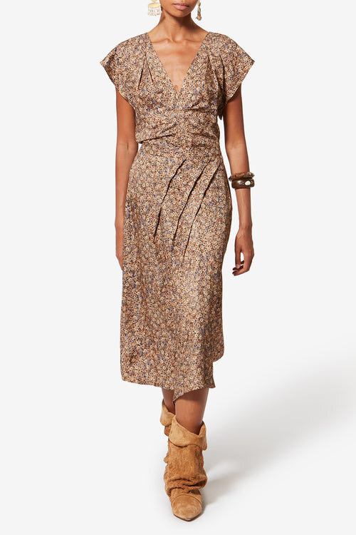 Cacia Floral Silk Jacquard Underskirt Cacia Floral Silk Jacquard Underskirt