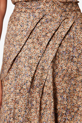 Cacia Floral Silk Jacquard Underskirt