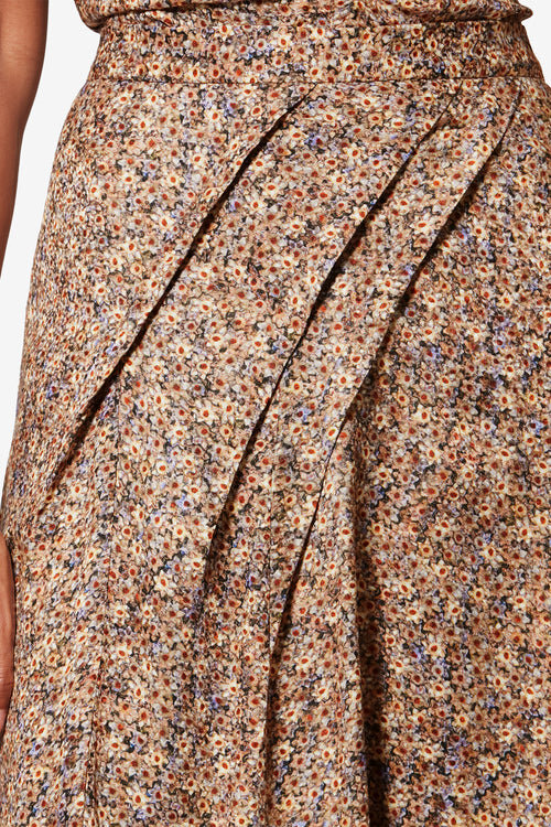 Cacia Floral Silk Jacquard Underskirt Cacia Floral Silk Jacquard Underskirt