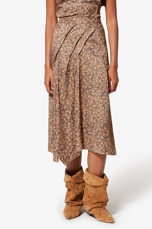 Cacia Floral Silk Jacquard Underskirt Cacia Floral Silk Jacquard Underskirt