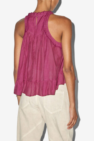 Carlee Gathered Cotton Top Carlee Gathered Cotton Top