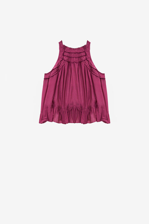 Carlee Gathered Cotton Top Carlee Gathered Cotton Top