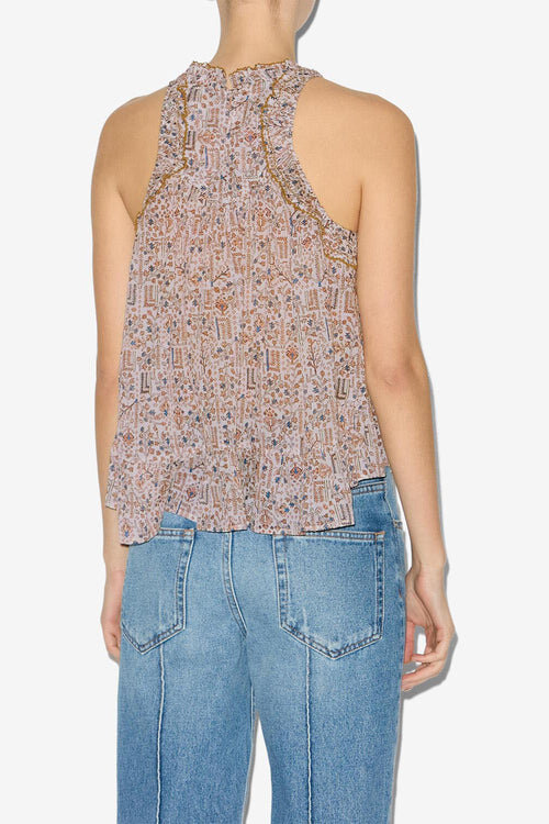 Carlee Gathered Cotton Top Carlee Gathered Cotton Top