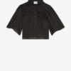 Carmen Gathered Cotton Voile Top Carmen Gathered Cotton Voile Top