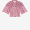 Carmen Printed and Gathered Cotton Voile Top Carmen Printed and Gathered Cotton Voile Top