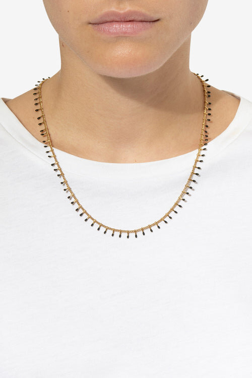 Casablanca Gold-Finish Brass Chain Necklace Casablanca Gold-Finish Brass Chain Necklace