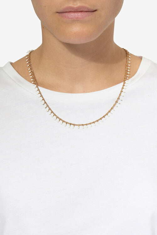 Casablanca Gold-Finish Brass Chain Necklace Casablanca Gold-Finish Brass Chain Necklace